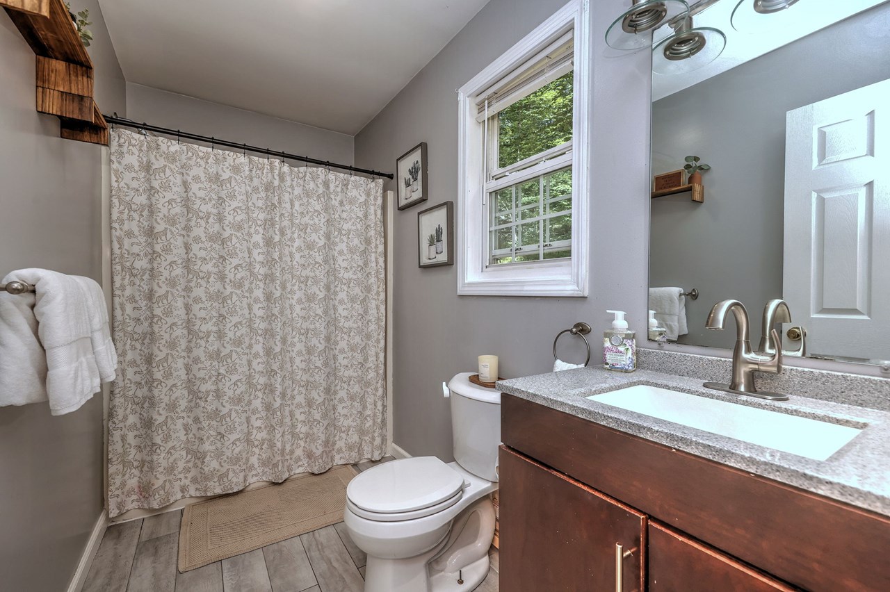 refreshing primary bathroom.
