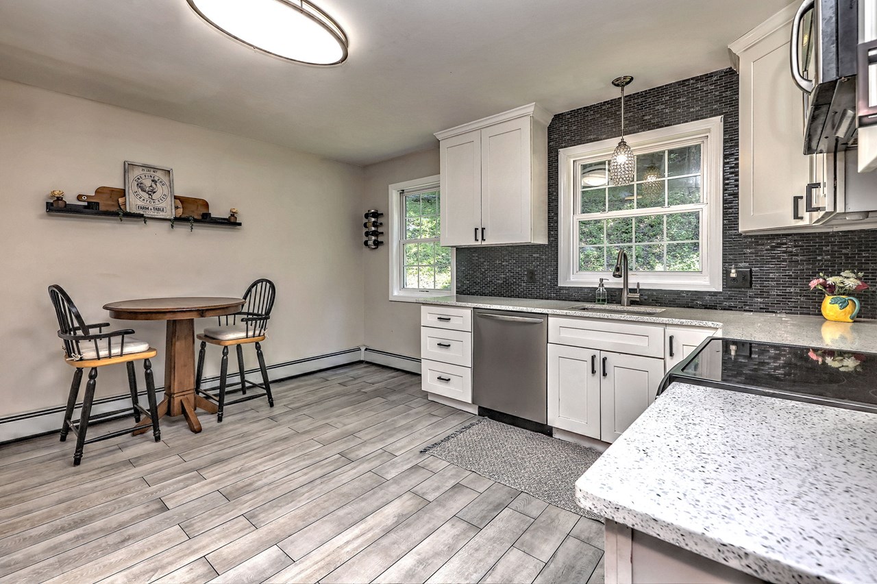 start your day in this bright, welcoming eat-in kitchen, where morning coffee and everyday moments begin.